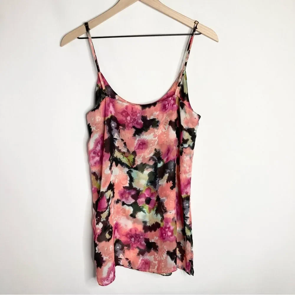 Show Me Your MuMu Estella Topslip Pink Posse Floral Tank Medium